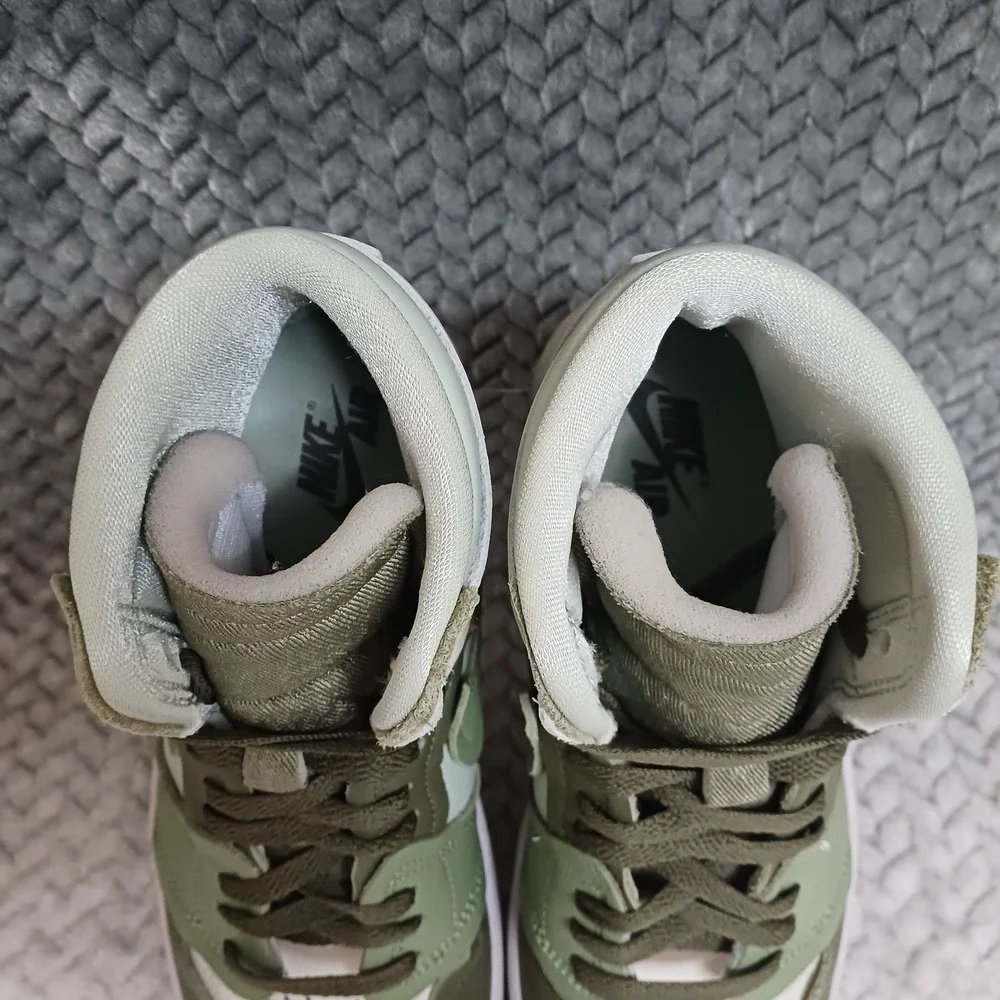 Nike Jordan 1 High Method of Make Medium Olive Women's Sneakers Shoes Size 8.5